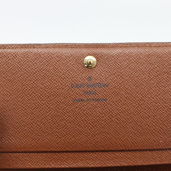 LOUIS VUITTON Porte Monnaie Billets Tresor Wallet M61730 LV Auth bs36733