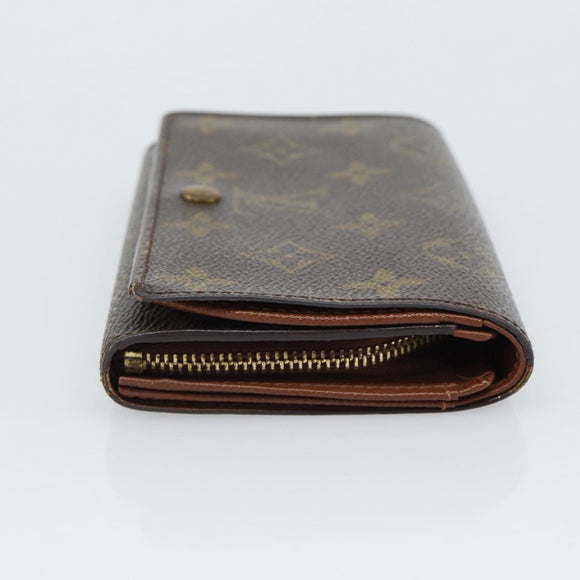 LOUIS VUITTON Porte Monnaie Billets Tresor Wallet M61730 LV Auth bs36733