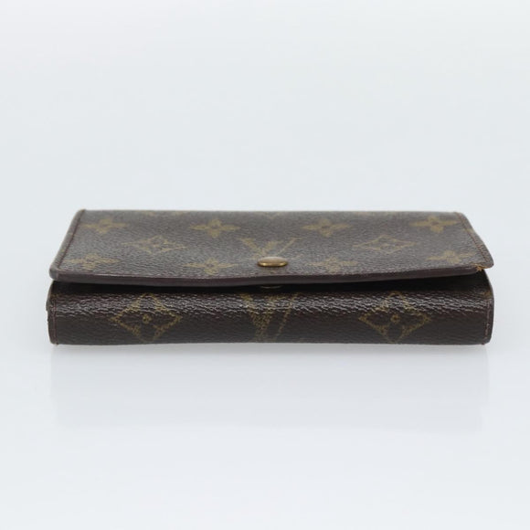 LOUIS VUITTON Porte Monnaie Billets Tresor Wallet M61730 LV Auth bs36733