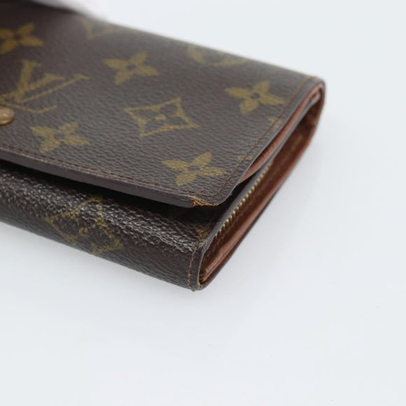 LOUIS VUITTON Porte Monnaie Billets Tresor Wallet M61730 LV Auth bs36733