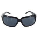 BVLGARI Sunglasses Plastic Black Silver Auth bs36734-2