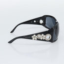 BVLGARI Sunglasses Plastic Black Silver Auth bs36734-4