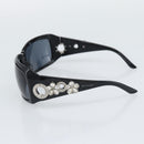 BVLGARI Sunglasses Plastic Black Silver Auth bs36734-6
