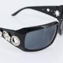 BVLGARI Sunglasses Plastic Black Silver Auth bs36734-8