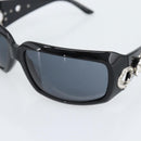 BVLGARI Sunglasses Plastic Black Silver Auth bs36734-9