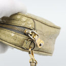 Miu Miu Shoulder Bag Leather Beige Gold Auth bs36735-14
