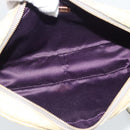 Miu Miu Shoulder Bag Leather Beige Gold Auth bs36735-17