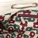GUCCI GG Canvas Guccissima Shoulder Bag White Gold 212572 Auth bs36736-20