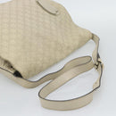 GUCCI GG Canvas Guccissima Shoulder Bag White Gold 212572 Auth bs36736-7