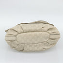 GUCCI GG Canvas Guccissima Shoulder Bag White Gold 212572 Auth bs36736-9
