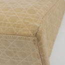 Christian Dior Lady Dior Canage Hand Bag Nylon Beige Gold Auth bs36737-10