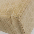 Christian Dior Lady Dior Canage Hand Bag Nylon Beige Gold Auth bs36737-13