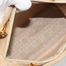 Christian Dior Lady Dior Canage Hand Bag Nylon Beige Gold Auth bs36737-17