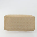Christian Dior Lady Dior Canage Hand Bag Nylon Beige Gold Auth bs36737-9