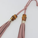 GUCCI Bamboo Charm Leather Pink Gold Auth bs36738A-10