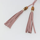 GUCCI Bamboo Charm Leather Pink Gold Auth bs36738A-11