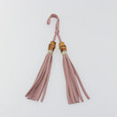 GUCCI Bamboo Charm Leather Pink Gold Auth bs36738A-2