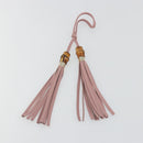 GUCCI Bamboo Charm Leather Pink Gold Auth bs36738A-7