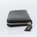 SAINT LAURENT Long Wallet Leather Black Silver Auth bs36739-4