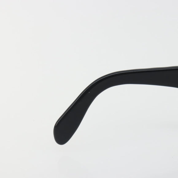 CHANEL Sunglasses Plastic Black Gold CC Auth bs36740