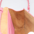 BOTTEGA VENETA MAXI INTRECCIATO Cassette Shoulder Bag Pink Gold Auth bs36741-19