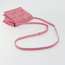 BOTTEGA VENETA MAXI INTRECCIATO Cassette Shoulder Bag Pink Gold Auth bs36741-7