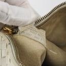 BOTTEGA VENETA INTRECCIATO Hand Bag Leather White Gold Auth bs36742-12