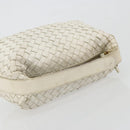 BOTTEGA VENETA INTRECCIATO Hand Bag Leather White Gold Auth bs36742-7