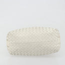 BOTTEGA VENETA INTRECCIATO Hand Bag Leather White Gold Auth bs36742-5