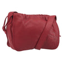 LOEWE Shoulder Bag Leather Red Gold Auth bs36743A-1