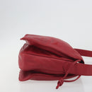 LOEWE Shoulder Bag Leather Red Gold Auth bs36743A-3
