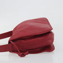 LOEWE Shoulder Bag Leather Red Gold Auth bs36743A-4
