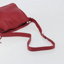 LOEWE Shoulder Bag Leather Red Gold Auth bs36743A-7