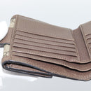 GUCCI Ophdia GG Web Sherry Line Wallet PVC Beige Gold 523173 Auth bs36745-20