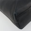 Salvatore Ferragamo Shoulder Bag Leather Black Silver Auth bs36748-11