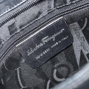 Salvatore Ferragamo Shoulder Bag Leather Black Silver Auth bs36748-15