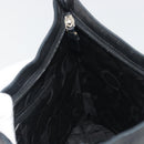 Salvatore Ferragamo Shoulder Bag Leather Black Silver Auth bs36748-17