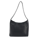 Salvatore Ferragamo Shoulder Bag Leather Black Silver Auth bs36748-2