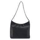 Salvatore Ferragamo Shoulder Bag Leather Black Silver Auth bs36748-3