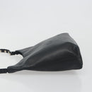 Salvatore Ferragamo Shoulder Bag Leather Black Silver Auth bs36748-5