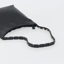 Salvatore Ferragamo Shoulder Bag Leather Black Silver Auth bs36748-7