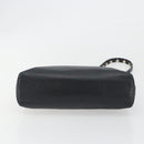 Salvatore Ferragamo Shoulder Bag Leather Black Silver Auth bs36748-9