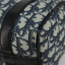 Christian Dior Trotter Canvas Hand Bag PVC Navy Gold Auth bs36749-10
