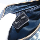 Christian Dior Trotter Canvas Hand Bag PVC Navy Gold Auth bs36749-17