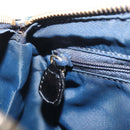 Christian Dior Trotter Canvas Hand Bag PVC Navy Gold Auth bs36749-21
