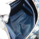 Christian Dior Trotter Canvas Hand Bag PVC Navy Gold Auth bs36749-22