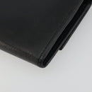Salvatore Ferragamo Gancini Long Wallet Leather Black Gold Auth bs36751-15