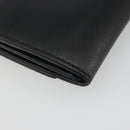 Salvatore Ferragamo Gancini Long Wallet Leather Black Gold Auth bs36751-16