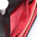 Salvatore Ferragamo Gancini Long Wallet Leather Black Gold Auth bs36751-19