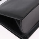 Salvatore Ferragamo Gancini Shoulder Bag Leather Black Gold Auth bs36752-15